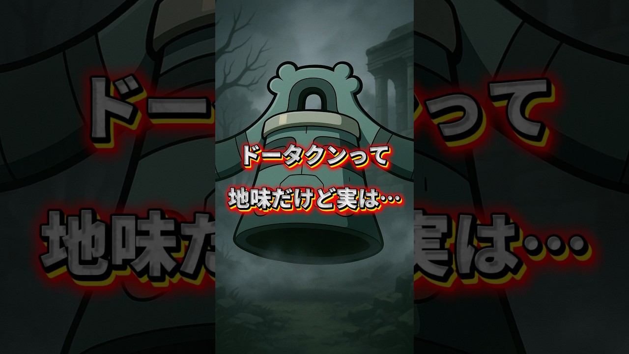 10秒でわかる ドータクンの裏設定が怖すぎる件🛎️😱