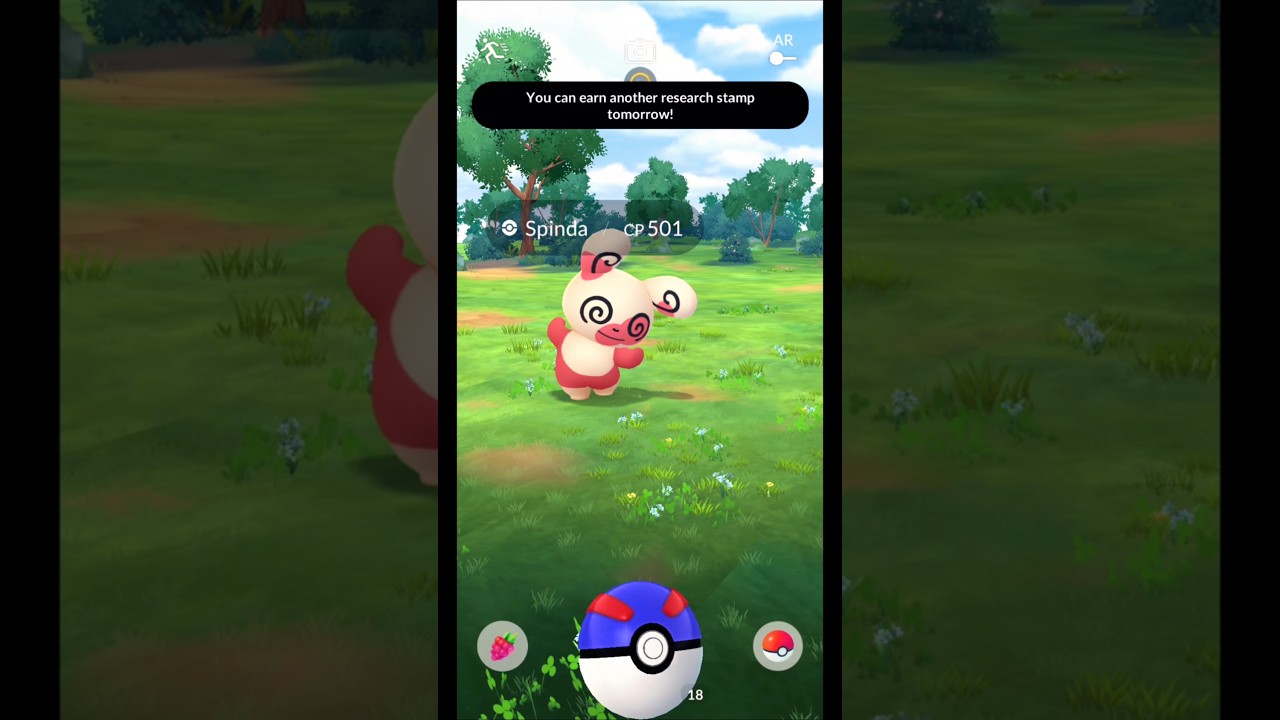 I Caught Spinda CP 501 in Indonesia! From Special Research | Pokemon GO Shorts