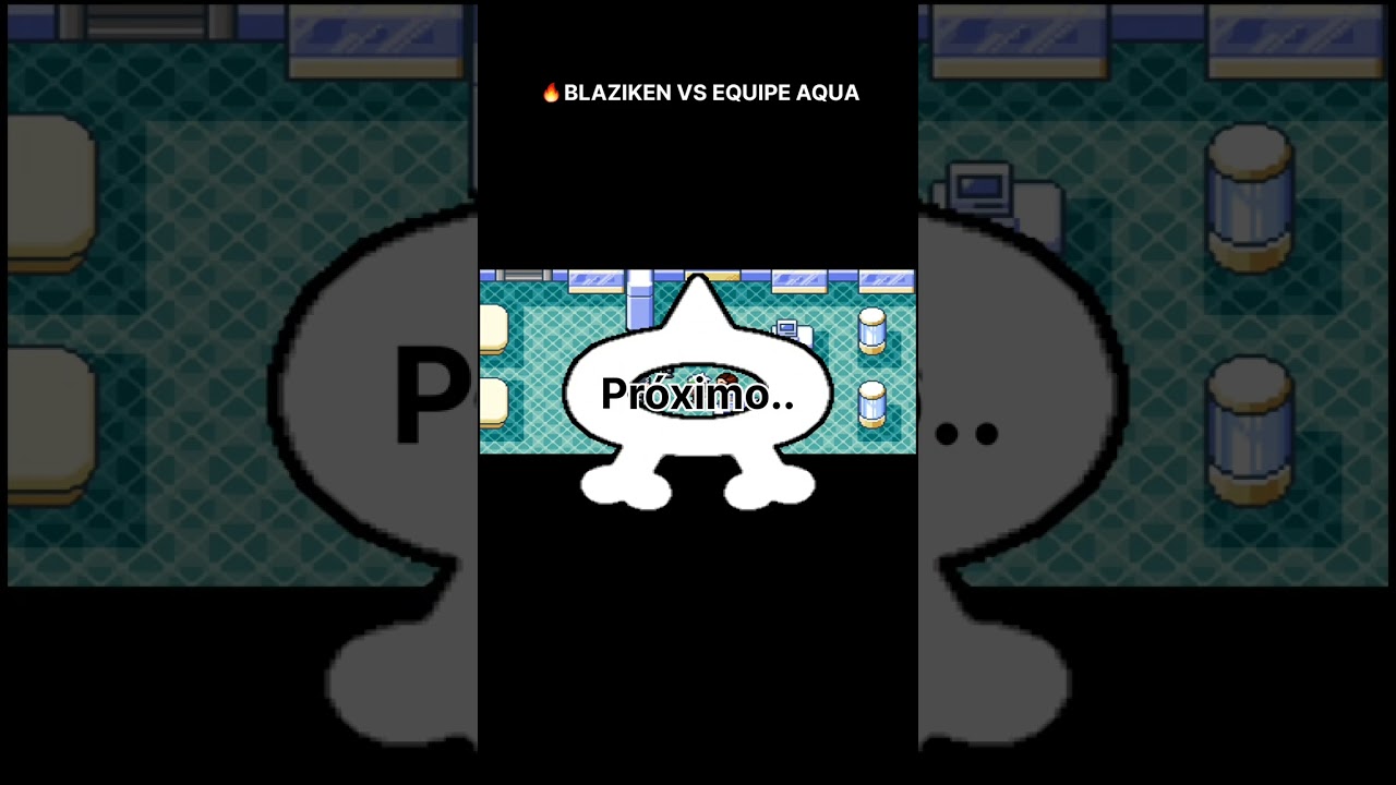 Blaziken vs Equipe Aqua... algo inesperado acontece! #pokemon