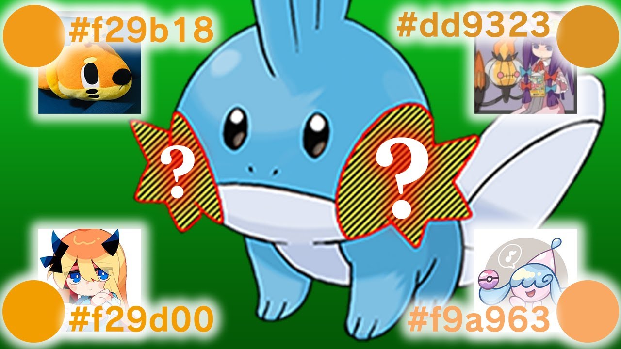 ミズゴロウの"正しいオレンジはどれ？"ポケモンの色を一番覚えてる人を決めます