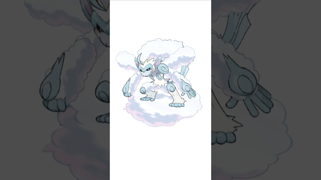 ゴウカザル＋メガチルタリス合成。白雲猿　#ポケモンフュージョン #改造ポケモン  #伝説のポケモン #最強ポケモン #色違いポケモン