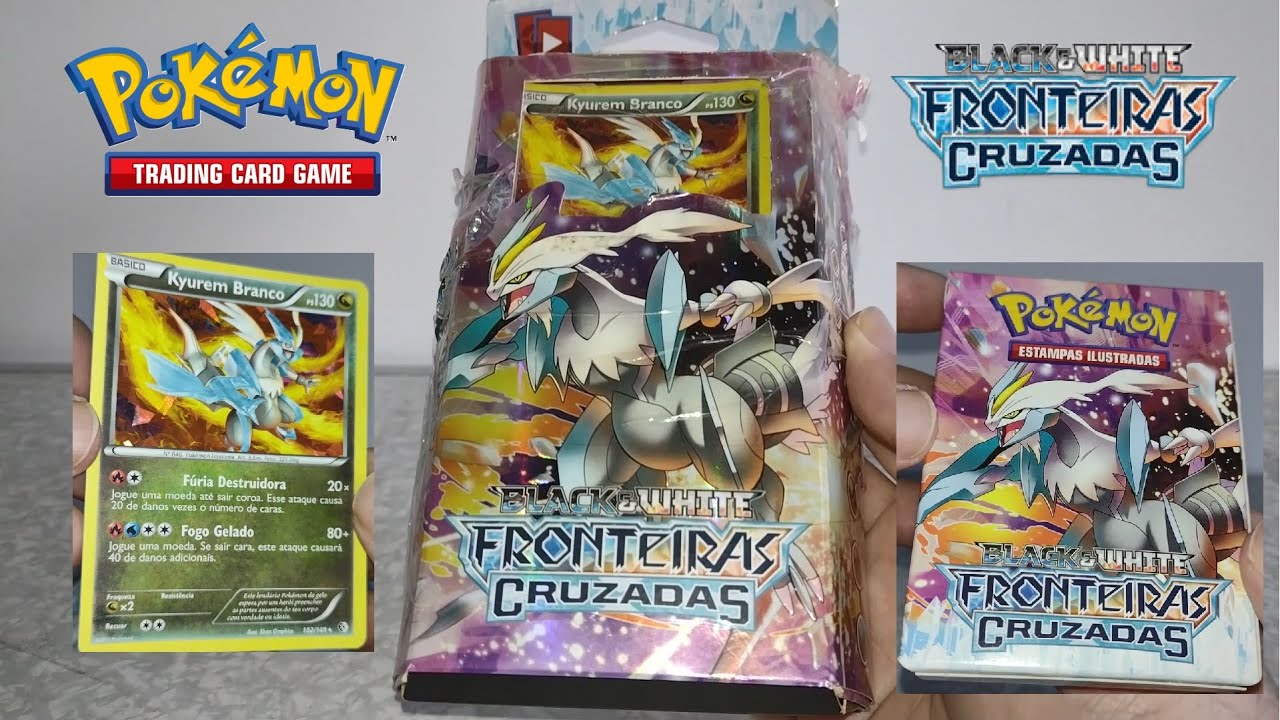 ABRINDO DECK ANTIGO POKÉMON BW FOGO GELADO !!! KYUREM BRANCO