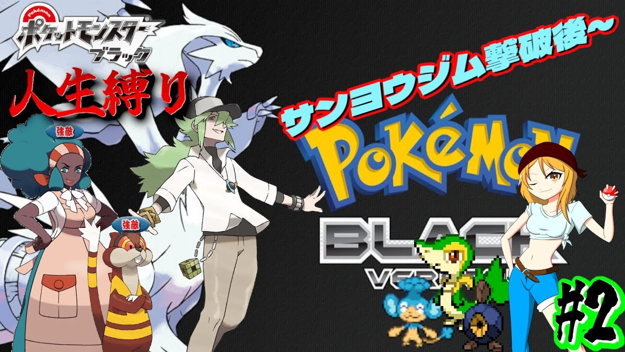 【ポケモンBW 人生縛り】ノーマルタイプのジムは大抵ヤバイ「ポケットモンスター ブラック/ホワイト」#2《初見歓迎》