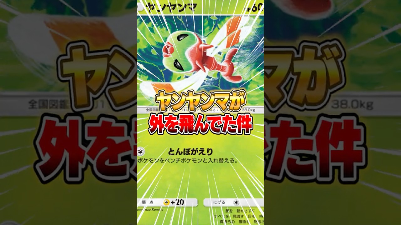新パックのヤンヤンマが外を飛んでた件ｗｗｗ #ポケポケ #ポケモン