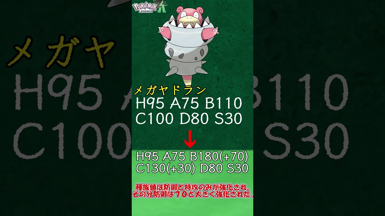 【ZAに向けて】物理耐久型の極地 メガヤドランについて簡単解説　＃Shorts　#ポケットモンスター #ポケモン #ポケモンZA　＃メガ進化 ＃メガヤドラン
