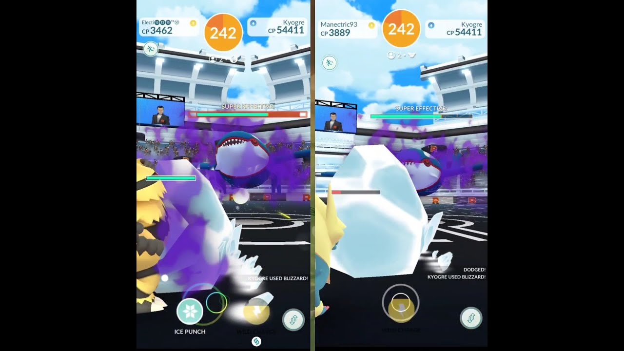 Blizzard Shadow Kyogre Duo in Sunny Weather, Unique Pokemon