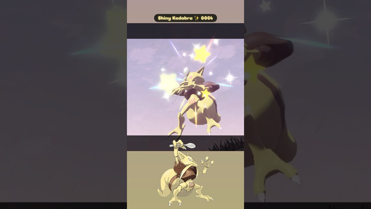 Shiny Kadabra ✨ 0064 caught in Pokemon Legends: Arceus with Massive Mass Outbreak PLA