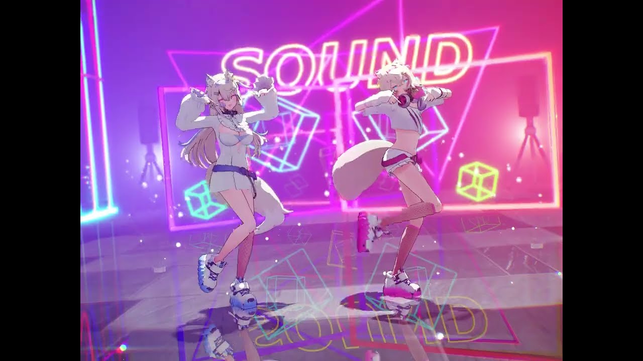 【MMDホロライブ】フワモコでV#フワワ #モココ #V