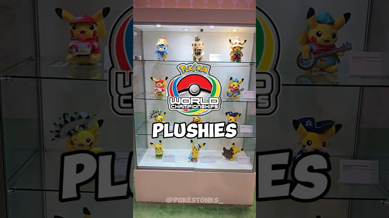 Every Pokémon World Championship plushies. Which one is your favorite?⚡️#pokemon #pikachu