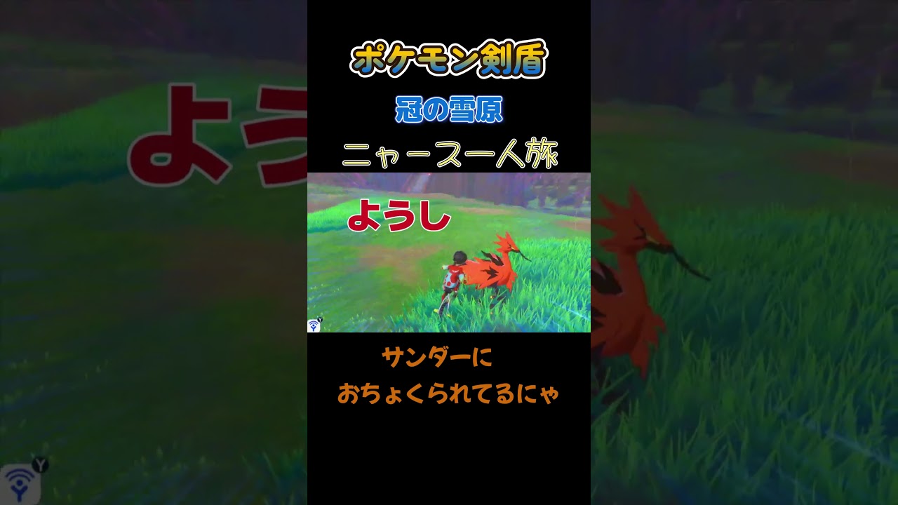 【サンダーにおちょくられてるにゃ!!　ポケモン剣盾ニャース1匹縛り×モノマネ】 #ニャース1匹 #声真似 #モノマネ #ポケモン
