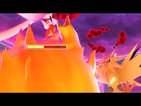 ポケモンGO　ダイマックスサンダー　ソロ撃破（ダイキノコ、フィールド効果なし）/ Pokemon GO Dynamax Zapdos Solo without Max Mushroom