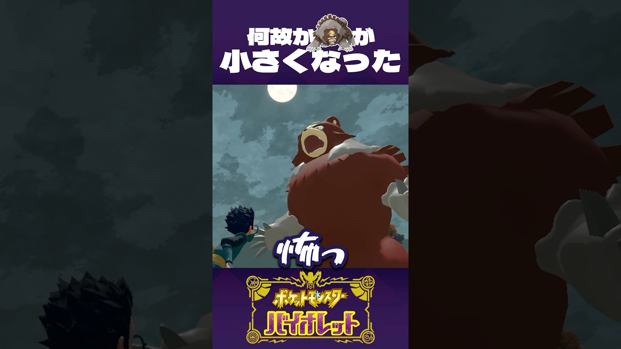 ガチグマが 小ちゃくなっちゃった【ポケモンSV】
