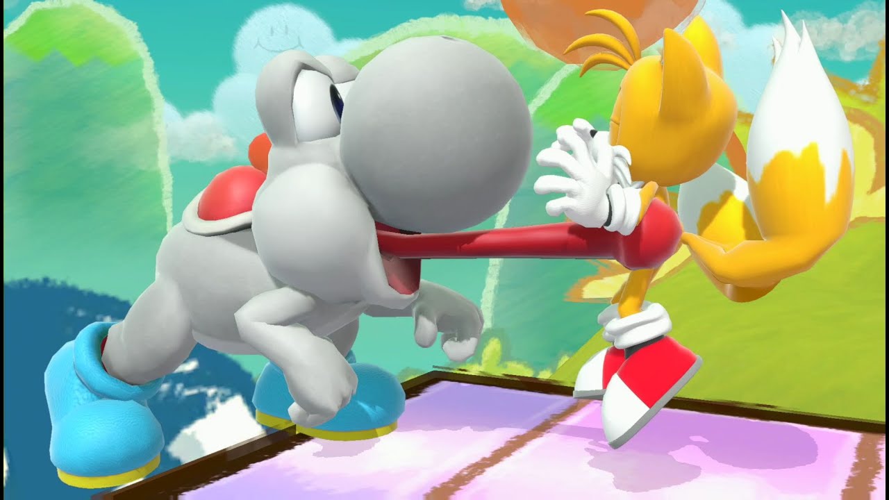 White Yoshi Vore Tails
