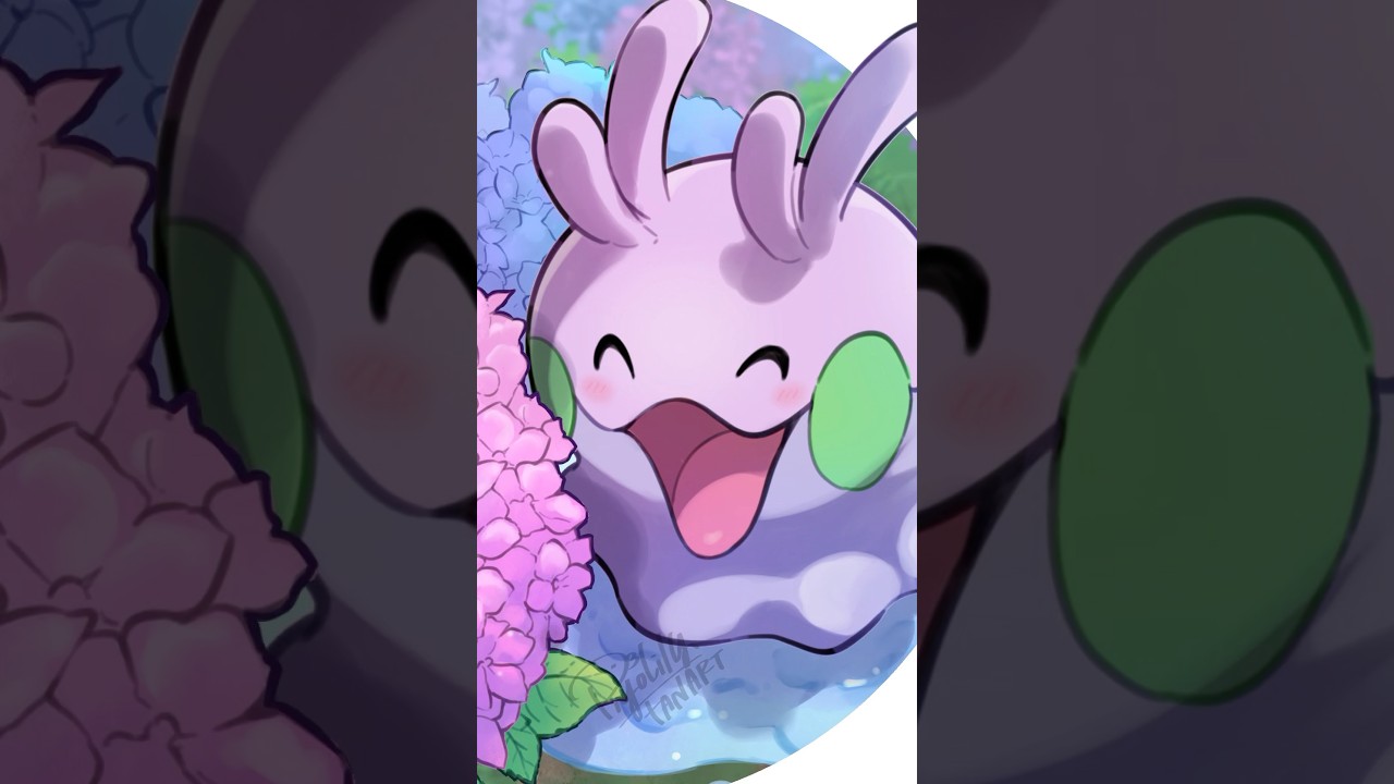 【イラストメイキング動画】#ピヨリリィ杯 27　優勝景品イラスト　おヌメラさんのヌメラ☔🩵💜【タイムラプス】【Vtuber】【ポケモンSV】