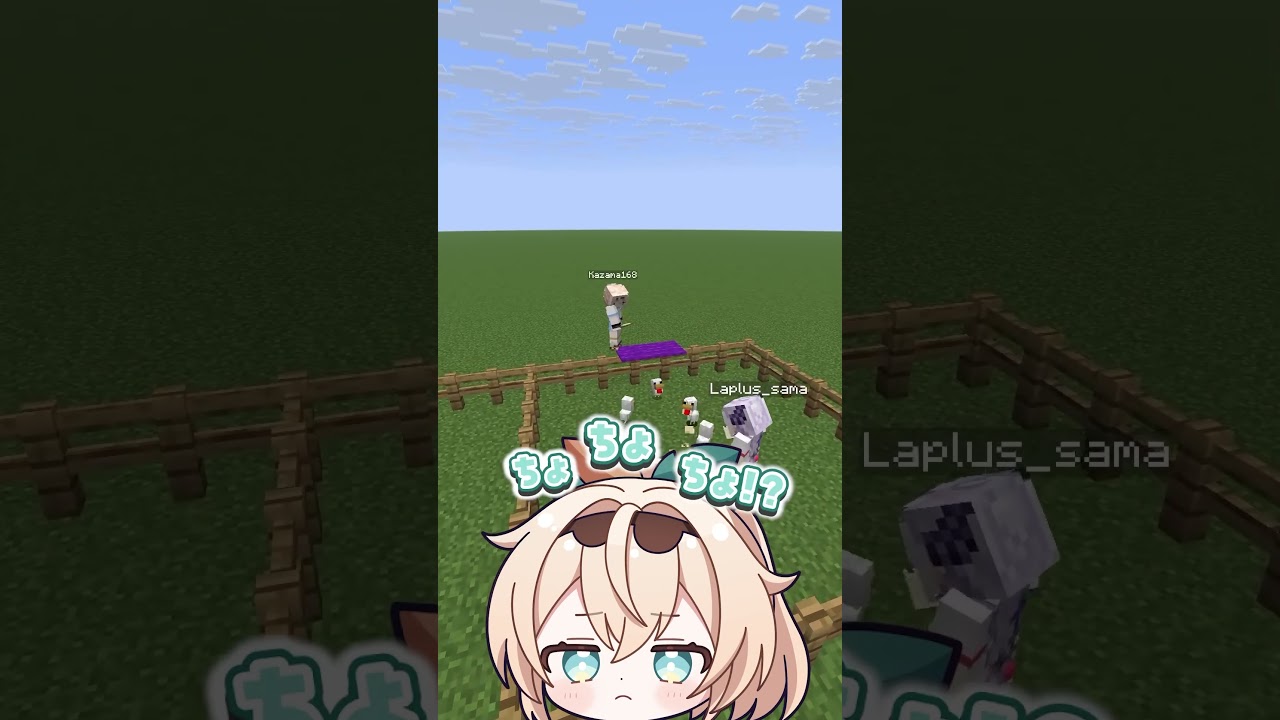 運ゲーならラプラス勝てる説!?ニワトリ生まれたほうが勝ちバトル🐔#shrots #マイクラ #マインクラフト #いろはス