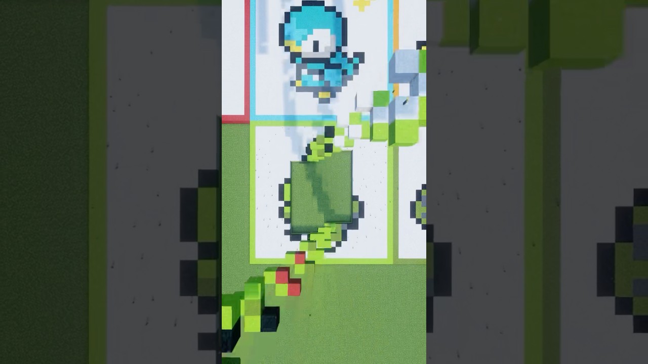 あなたの推しポケモンを作ります！ヨーギラス（作成希望はコメント欄へ）#minecraft #ポケモン #Shorts