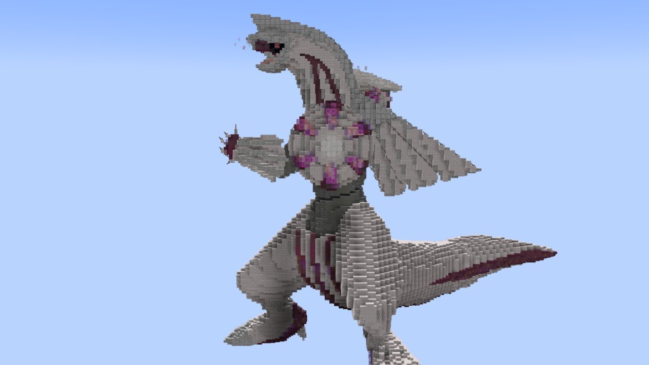 パルキア作ってみた (無編集)【マイクラ造形】