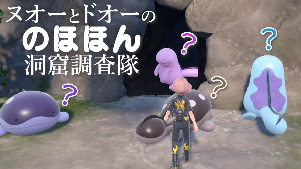 ヌオーとドオーの「のほほん洞窟調査隊」【ポケモンSV】