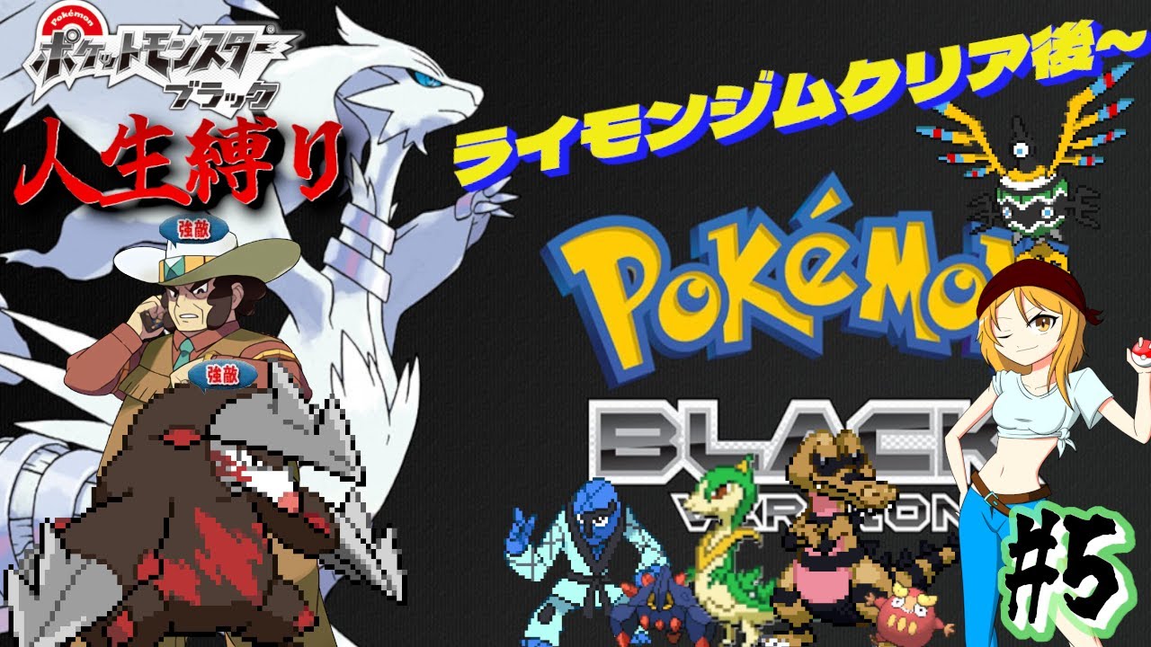 【ポケモンBW 人生縛り】種族値の暴力の新勢力「ポケットモンスター ブラック/ホワイト」#5《初見歓迎》
