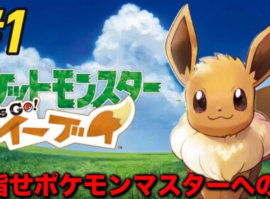 目指せポケモンマスターへの道‼︎　Let's　Goイーブイ‼︎ストーリ攻略生配信‼︎＃１