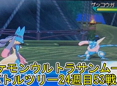 ポケモンウルトラサンムーンバトルツリー24週目38戦目