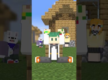 本気で体パズルやったら骨折したｗ🦴💥🧩 | BODY PUZZLE 2023【まいくら・マインクラフト】よろずや🍭 #shorts