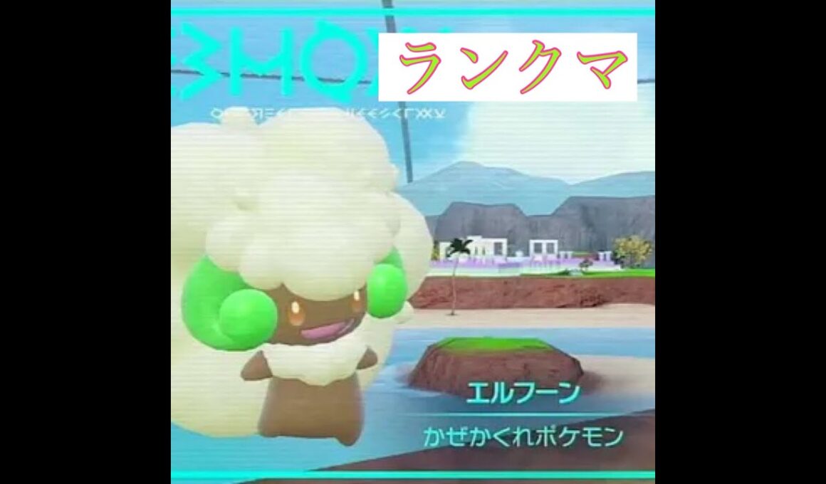 【ポケモンSV】エルフーンとランクマッチ