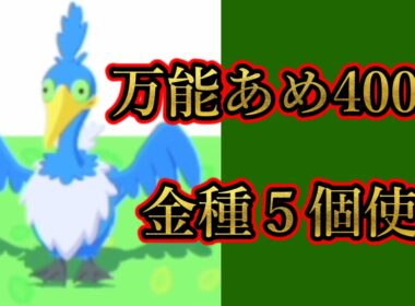 血迷ってウッウに万能飴400個使った結果【ポケスリ】