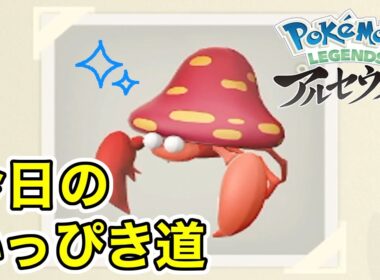 【Pokémon LEGENDS アルセウス】今日のいっぴき道（パラセクト）【NS】
