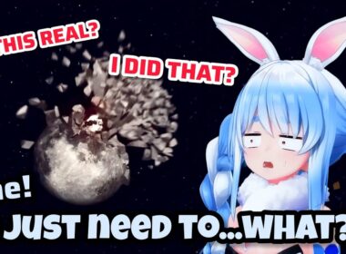 【乗船30日目】ぺこらテレポート成功（そしてなぜか月を破壊😂）【ぺこら/ホロライブ】