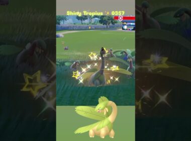 Shiny Tropius ✨ 0357 caught in Pokemon Scarlet with Mass Outbreak on Switch 2