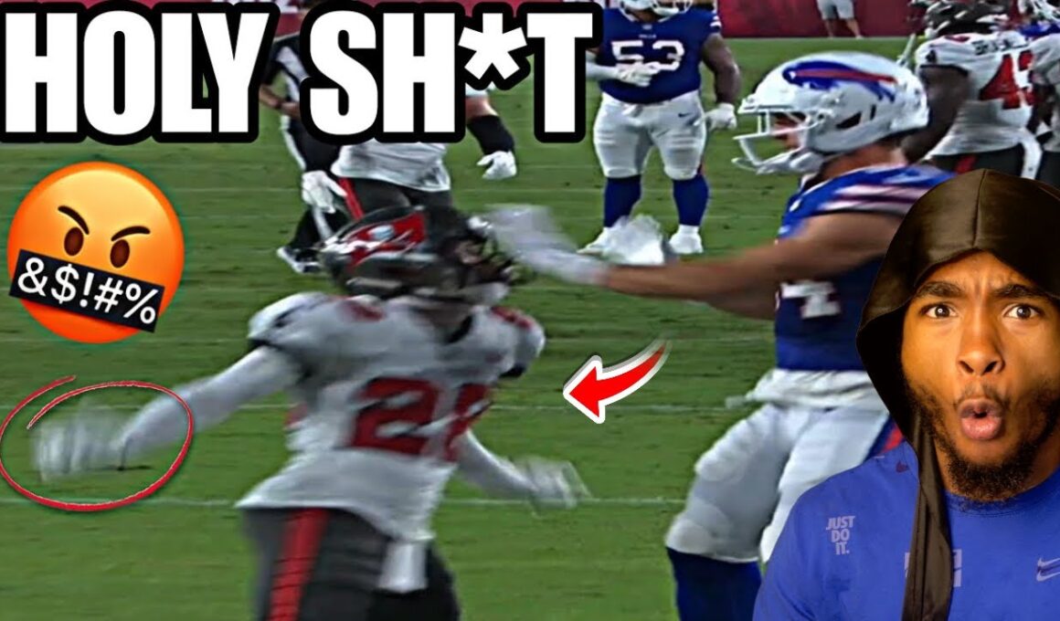 シャイロ・サンダースがパンチを放って退場処分を受けたことにキャムが反応 | タンパベイ・バッカニアーズ対バッファロー・ビルズ