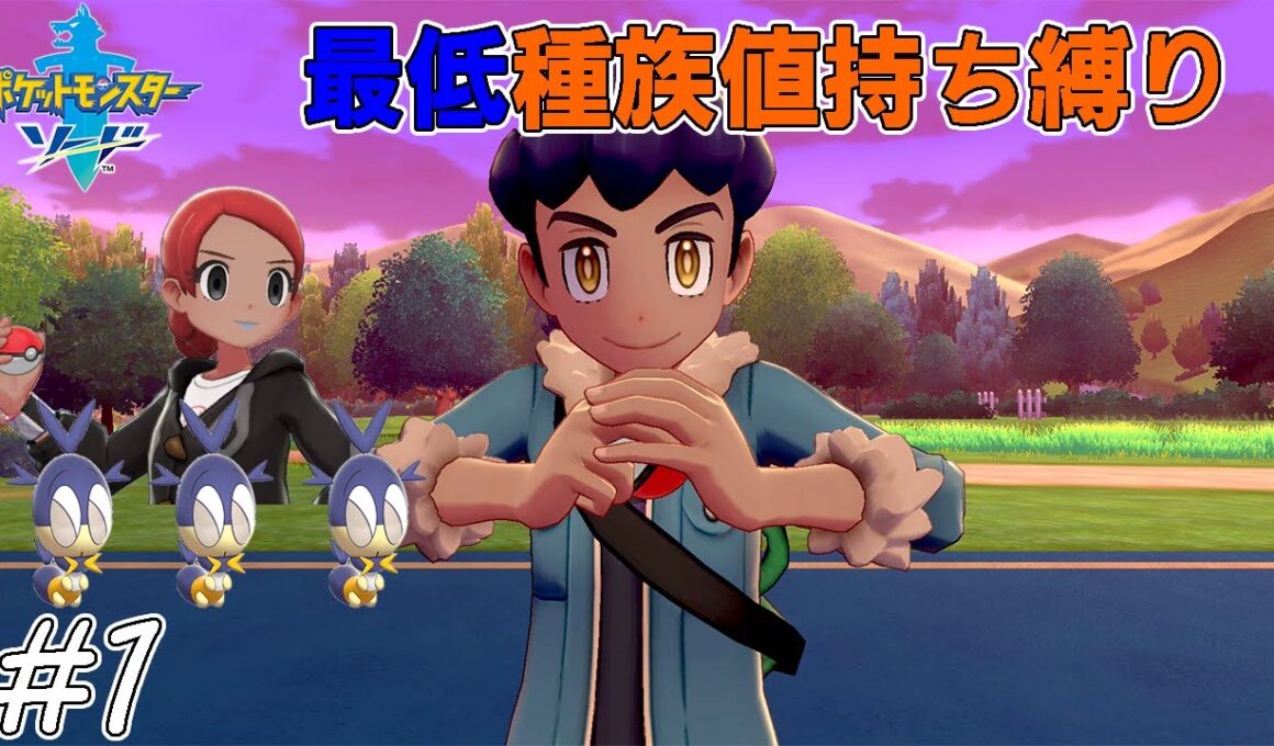 【ゆっくり実況】ポケモン（ソード）を最低種族値持ちだけでクリアする　part1【ポケモン剣盾】