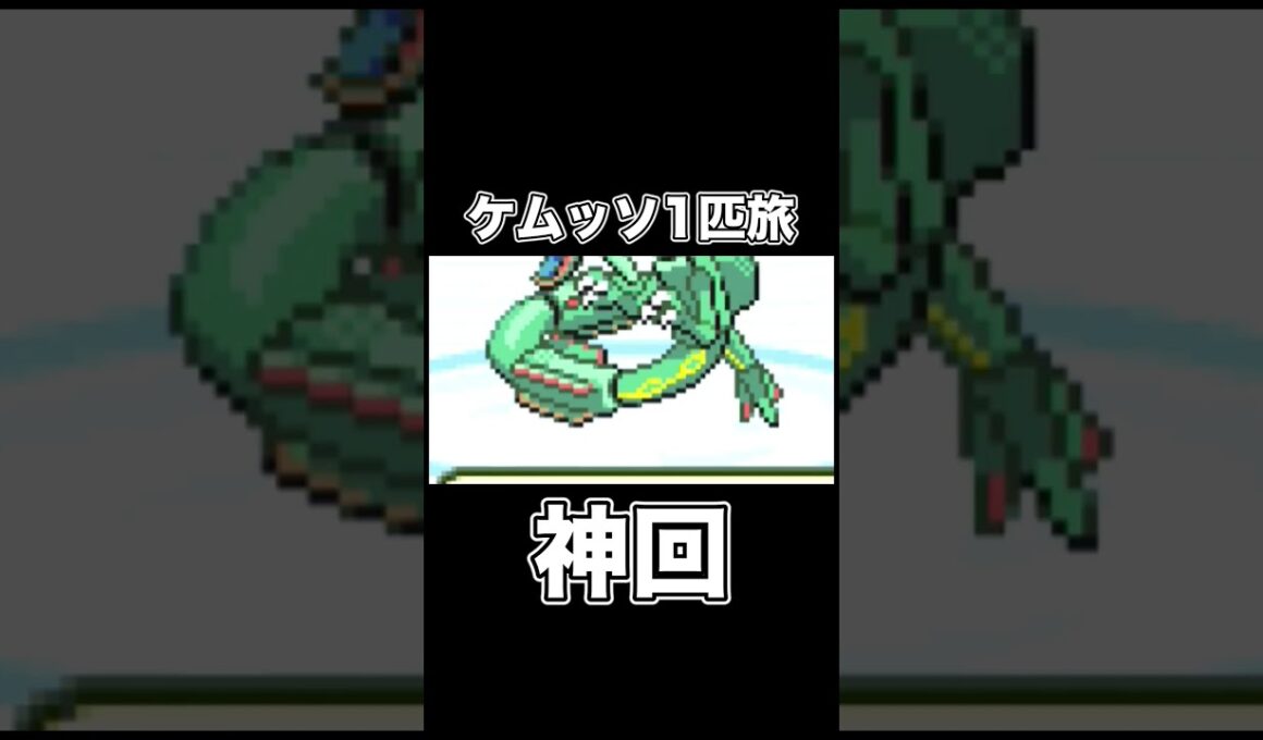 ケムッソでレックウザを捕獲しに行ったら神回が生まれました。