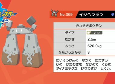 【ポケモン剣盾】野生ポケモン イシヘンジンを入手 げきりんの湖【ポケットモンスターソード・シールド】