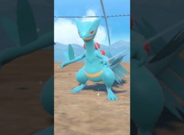 Shiny Grovyle evolves into Shiny Sceptile #pokemon #ポケモン #ポケットモンスター