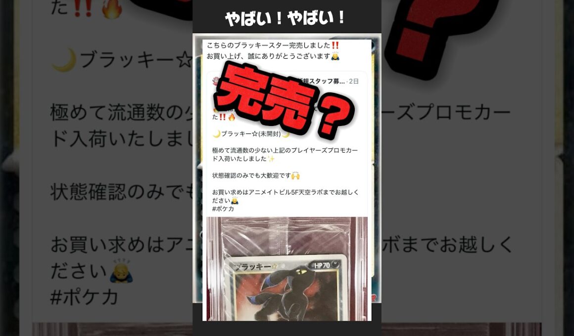 【ブラッキーやばっ】車買えるよっていうぐらいのカードがあります。 #ポケカ