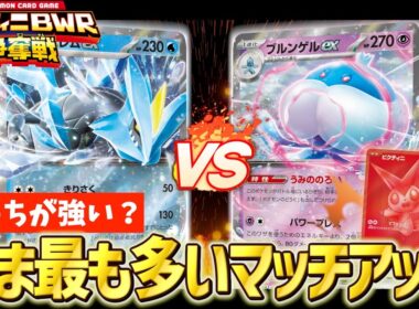 【ポケカ対戦】最強決定戦‼︎ビクティニ争奪戦に持って行くならどっち？（エルフーン キュレムVSブルンゲル ゾロアーク）