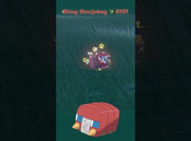 Shiny Charjabug ✨ 0737 caught in Pokemon Scarlet Teal Mask DLC with Mass Outbreak on Switch 2