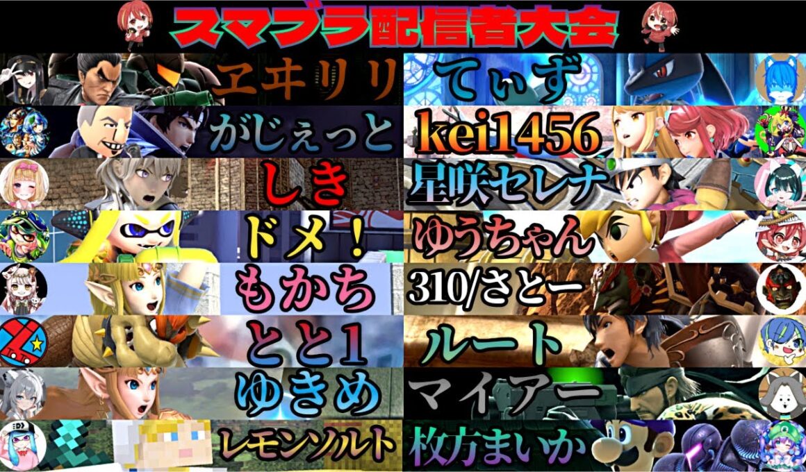 【#スマブラ】  今宵は配信者大会！　　リヒターの即死で他配信者を怖がらせましょう！