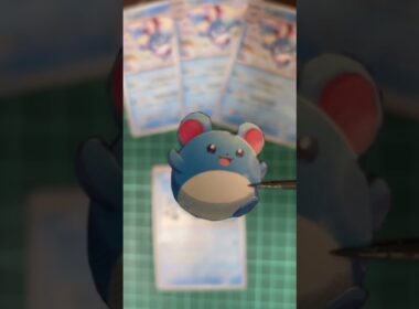 【ポケカ】マリルでシャドーボックス作ってみた！ #ポケモン #見てくれてありがとう #ポケカ #ポケモンカード #シャドーボックス #pokemon #card #shorts