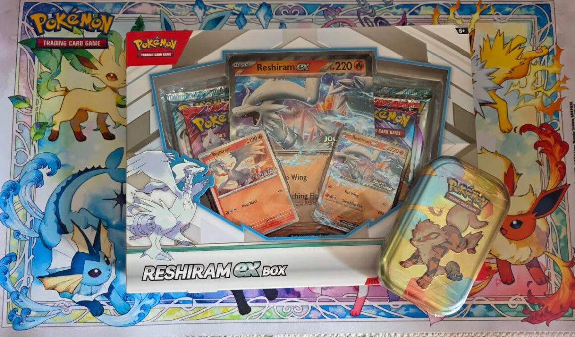 Pokémon 151 tin and the reshiram ex box