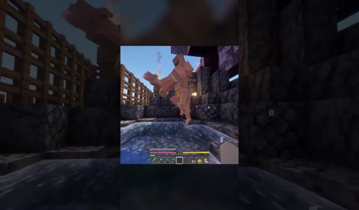 温泉でまったり☺️ #マインクラフト #コブルモン #ポケモンマインクラフト