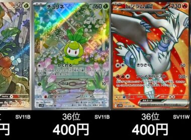 【ポケカ】ガマゲロゲ上がりすぎじゃない？ブラックボルト・ホワイトフレア買取ランキング！【8月31日時点】#ポケモンカード #ポケモン