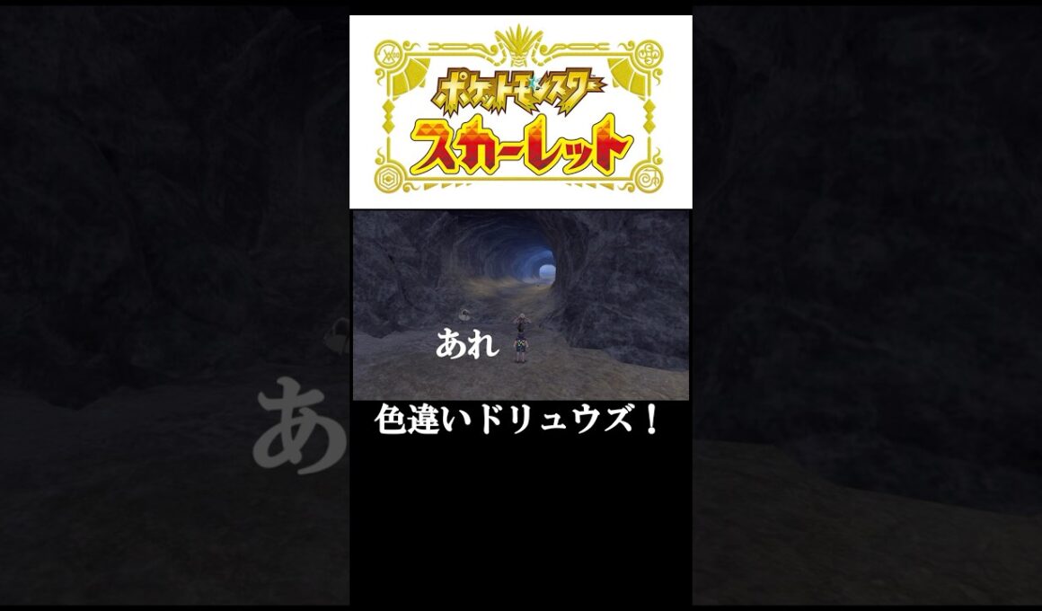 色違いドリュウズ..かな？#ポケモン#ポケモンsv#色違い#ゲーム#ゲーム実況#ゲーム配信#参加型#初心者#ゲーマー夫婦#switch