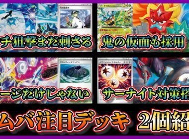 【大会注目デッキ】優勝したベンチ狙撃がしやすいNの筋書きも採用したオーガポンバレット、サーナイト対策ができるゾロアークを採用したソウブレイズデッキを紹介して考察します【ポケカ】