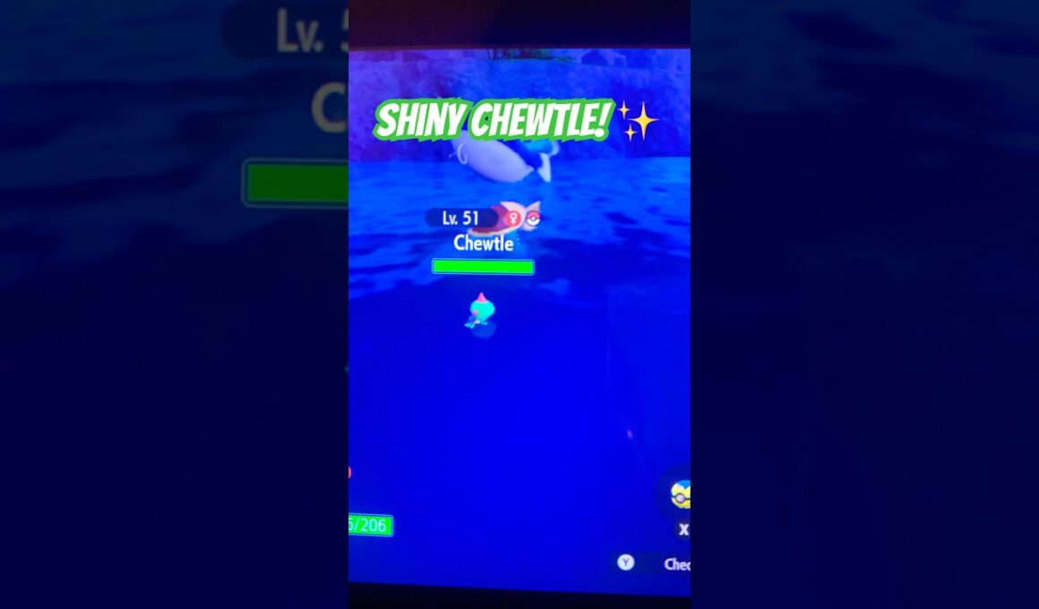 Shiny Chewtle Encounter! #pokemonchannel #pokemon #shinypokemon