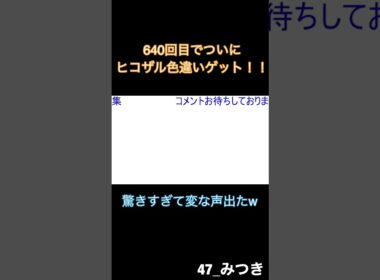 640回目でついにヒコザル色違いゲット！ #shorts
