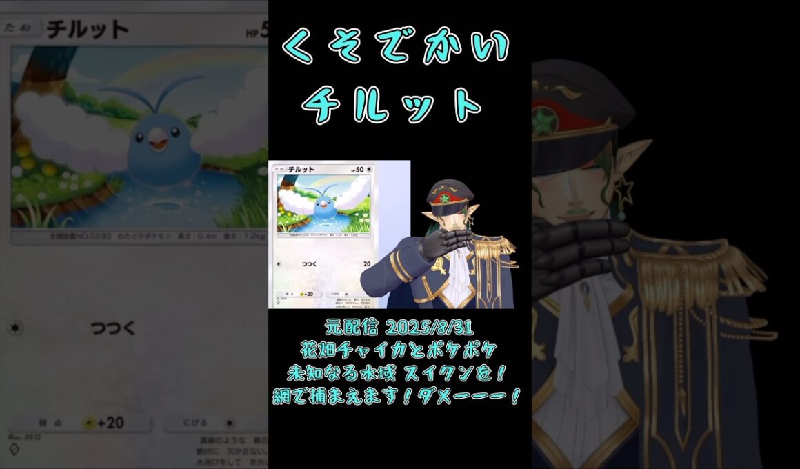 【ポケポケ】くそでかいチルット《にじさんじ/花畑チャイカ》#shorts #にじさんじ #ポケポケ #花畑チャイカ #チャイカデラックス #チャイカ #チルット