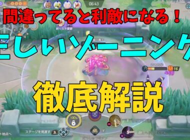 間違うと利敵になる！正しいゾーニングを徹底解説！の巻【ポケモンユナイト】【詳細解説1015】